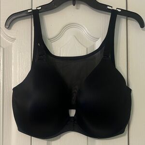 SPANX Black Seamless Bra front closure